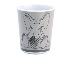 THERMOBABY Gobelet Mélamine Décorée Savane Beige/Blanc