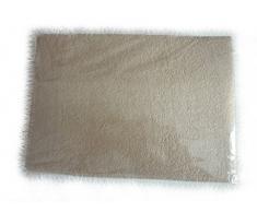 BlueberryShop Drap-housse en tissu éponge pour lit pour enfant/bébé, 120 cm de longueur par 60 cm de largeur, beige