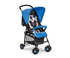 Hauck Sport Poussette jusquà 18 kg avec Position Couchée de 0 Mois, Légère 5,9 kg Pliable, Compacte, Barre de Protection, Harnais 5 Points, Grand Panier - Mickey Geo Bleu