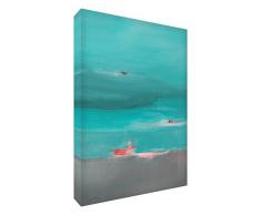 Feel Good Art VJ-PEACEFUL1216-AQUA15IT Pacifica Azur Tableau sur Toile Motif galerie Abstraite 40 x 60 cm Multicolore