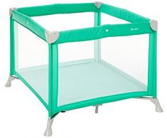 MON BEBE Parc Bébé Pliable, Utilisable en Lit Bébé avec Matelas et Sac de Transport - Peacock Green