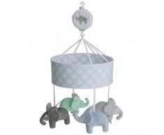 Rätt Start Motif éléphant musical Lit de bébé jouet, Bleu clair