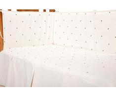 babyline 001026005 – protecteur de berceau, Unisexe, Couleur Chocolat Beige