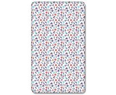 Drap Housse 100% Coton avec Motif imprimé pour lit bébé Junior 160 x 70 cm (Marine)