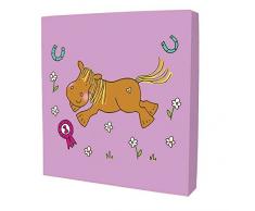 jodds pour enfant de Tableau sur Toile – Pony- Taille 30 x 30 x 4 cm