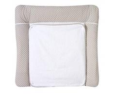 Schardt Matelas à langer avec housse en tissu éponge amovible, 80 x 75 cm.