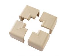 ClevaMama Protège Coin Bébé - Protection dAngle Meubles - Protecteur Coin Table Enfant - Mousse Anti-Choc Protection Contre Chutes et Blessures Bébé - 4 Protège Coin
