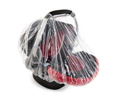 Hauck habillage pluie universel pour sièges autos bébé (Zero Plus, Comfort Fix), bonne circulation de l’air, ouverture de transport, montage facile – Transparent