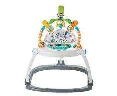 Fisher-Price Jumperoo Compact Carnaval trotteur bébé avec lumières, sons et musiques, repliable pour faciliter le transport, 9 mois et plus, FDG98