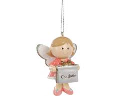 Suki Gifts 28605 Figurine ange gardien de fée pour sapin de Noël Rose