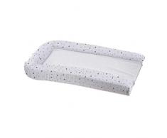 DOMIVA Matelas à Langer PVC avec 2 Éponges Amovibles Blanc Impr Etoiles