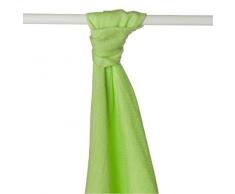 XKKO bmb09 lo-0001 a Couche Serviettes à langer Bambou, allaiter, comme tapis ou couverture légère, couches 90 x 100 cm, VERT