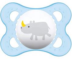 MAM Sucette Décor ANIMAUX - de 0 à 6 mois - Silicone - Lot de 2 sucettes en boîte de stérilisation - coloris aléatoire