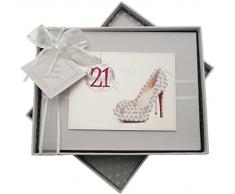 White Cotton Cards Album photo pour Parent