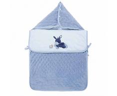 Nattou Chancelière Alex et Bibou, 70 x 44, Bleu