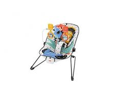 Fisher-Price Transat Repliable des Animaux Noir et Blanc, trois jouets animaux suspendus, pour bébé jusquà 9 kg, GNR00