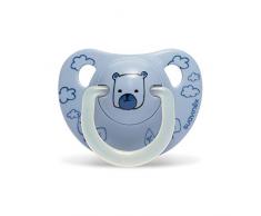 Suavinex Sucette Physio Night & Day 0/6M Ourson Bleu