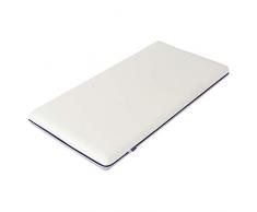 ClevaMama ClevaFoam Matelas pour Lit Bébé avec 2 Draps-Housse Corail en Coton, 60 x 120 cm (Bundle)