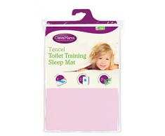 Clevamama Alèse de Lit Imperméable - Bed Mats pour Enfant en Tencel - Rose