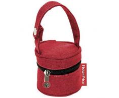 FISHER PRICE Range Tétine avec Anse pour Accrocher au Sac à Langer Rouge