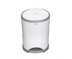 KORBELL - MINI - Poubelle à Couches - 9 L - Blanche - Économique - Écologique - Pédale de pied - Capacité de 25 couches