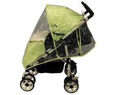 Looping Habillage Pluie pour Poussette avec Canopée Transparent