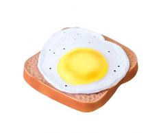 The Dida World TH0036 Anneau de dentition toasté œuf frit Caoutchouc naturel