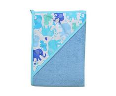cosing C de 0899–05 Serviette de bain/poncho de bain à capuche pour bébé nouveau-né et bébé, bleu