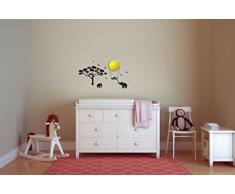 ISI Mini 8810081A Sticker mural avec veilleuse, Mumbo lampe murale, noire