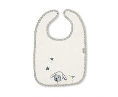 Sterntaler Mouton Stanley Bavette À Velcro pour Bébé , Taille : 26 x 38 cm, Beige (écru)