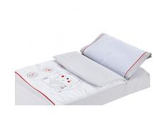 Ginger Housse de Couette Déhoussable Mini Lit 50 x 80 cm Rouge