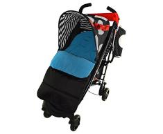 Chancelière/Cosy orteils Compatible avec Maclaren Poussette Quest Sport Bleu océan