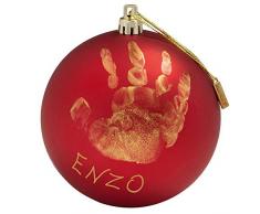 Hoppop Boule de Noël Baby Art Rouge