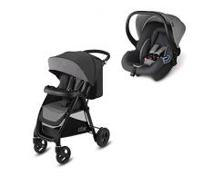 cbx Travel System 2-en-1, Poussette Misu Air TS + Coque Shima, Habillage Pluie et Adaptateurs pour Coque Inclus, Dès la Naissance, Comfy Grey