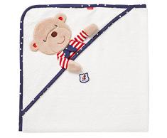 Fehn Serviette de Bain à Capuche Ours en Peluche