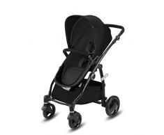 cbx Poussette Combinée Leotie Pure avec Siège Confort Réversible et Nacelle Pliable pour les Nouveau-Nés, Habillage pluie inclus, Dès la Naissance jusquà 15 kg, Smoky Anthracite