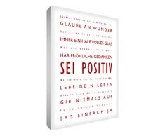 Little Helper BP2436-01G Feel Good Art Tableau sur toile épaisse style moderne