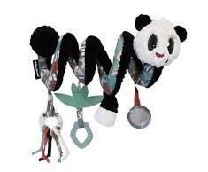 LES DEGLINGOS - Spirale dActivités - Rototos le Panda - Doudou pour Bébé et Enfant - Ultra Doux - Peluche - Ludique - Jouet éducatif - Convient dès la Naissance