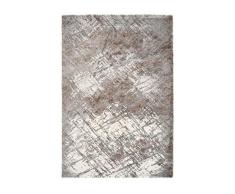Lalee Tapis Harmony 401 Beige Silver 100% PP Heatset Frisee 200 x 290 cm, 100% polypropylène, Gris
