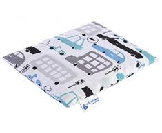 Coussin chauffant en noyaux de cerise 500 g rectangulaire 20 x 25 cm 100% coton certifié Öko-Tex 100% coton Medi Partners Chaleur + thérapie par le froid (voitures grises)