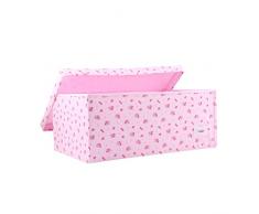 Minene Boîte de rangement avec couvercle Rose Taille L