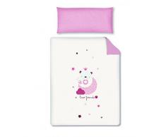 pirulos 77212314 – Housse de couette et taie doreiller, 120 x 150 cm