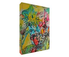 Feel Good Art VJ-WELSHBEAUTY1216-15IT Selvage Galles Tableau sur Toile, Peinture Originale stylisée, Artiste Val Johnson 40 x 60 cm Multicolore