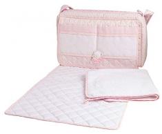 Filet - Sac Nursery avec serviette pour table à langer - Rose