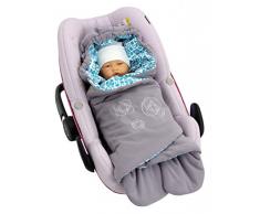 ByBoom® - Couverture enveloppante dété à motif moderne, universelle pour coques bébé, sièges auto