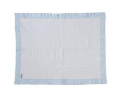 Nicolientje Luxury Couverture 100 % coton pour berceau Bleu 75 x 100 cm