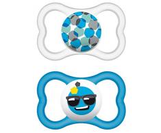 MAM Babyartikel 217111 Air Latex Lot de 2 tétines 16+ Coloris assortis