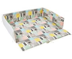Ideenreich 2548 Tapis de parc carré Gris 75 x 100 cm