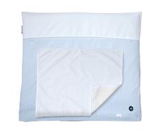 Nordic Coast Premium Matelas à langer, 80 x 70 cm, rayé Bleu/blanc