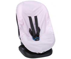 Bolin Bolon Drap housse 100 % coton Avec boutonnière permettant de passer la ceinture de sécurité de la nacelle - rose - Pour nacelle de 80 cm